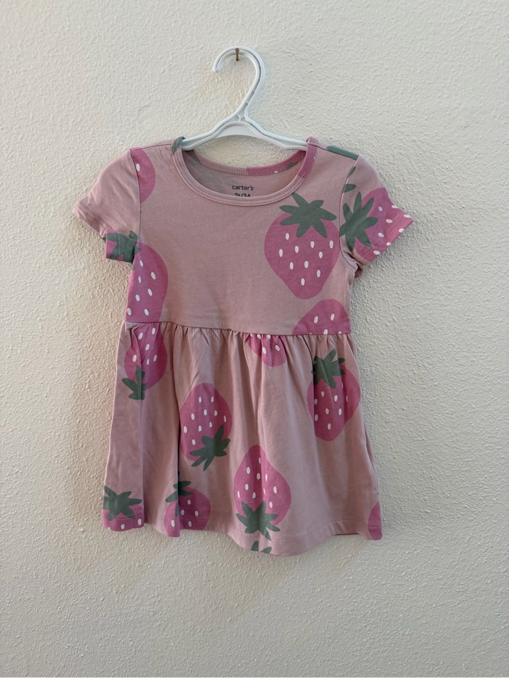 Carter's Mauve Pink Strawberry Print Dress